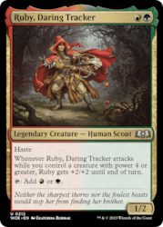 Ruby, Daring Tracker [Wilds of Eldraine]