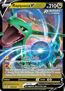 Game: Rayquaza V 100/159 (Jumbo Card) [Sword & Shield: Evolving Skies]