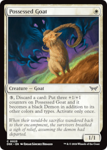 Possessed Goat [Duskmourn: House of Horror]