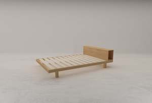 Furniture: Mizo Queen Bed Frame with Underbed Drawer