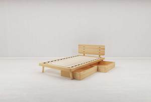 Furniture: Boston King Single Flexi-Slat Bed Frame With 2x Storage Drawer