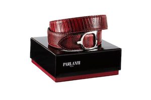 Parlanti Lizard Stirrup Belt