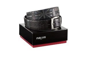 Accessories: Parlanti Flags Lizard Belt