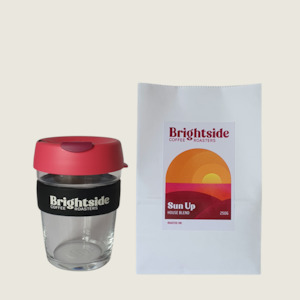 Gift pack - 250g coffee + medium (12oz) KeepCup