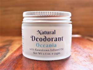 Oceania Scented Natural Deodorant Arm Balm infused with Kawakawa Oil