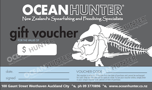 Skin diving equipment: Ocean Hunter Voucher $50