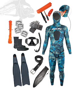 Skin diving equipment: Gathering Package Pelagic