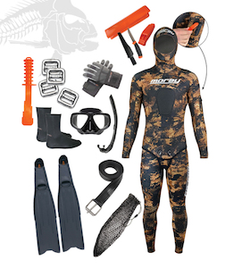 Skin diving equipment: Gathering Package Weedline