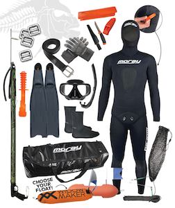 Skin diving equipment: Ultimate Spearfishing Package Black