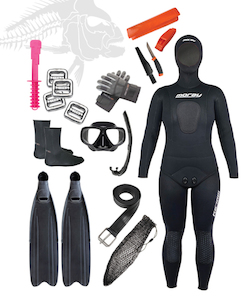 Skin diving equipment: Women's Gathering Package Black