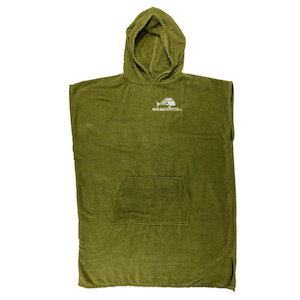 Ocean Hunter Hooded Poncho Green