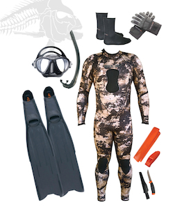 Skin diving equipment: Freedive Multi Sport Package Weedline