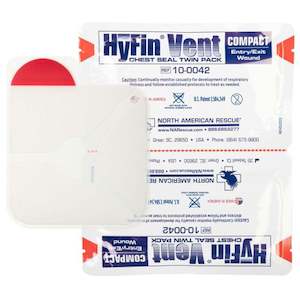 North American Rescue - Hyfin Vent Chest Seal - Compact - Twin Pack