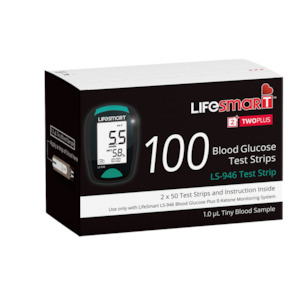 Lifesmart Blood Glucose Test Strips (100 Strips Per Box)