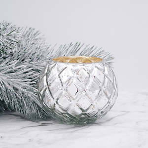 Furniture: Mercury Silver Tealight Holder