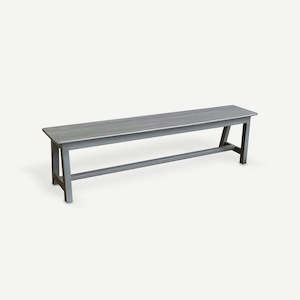 Furniture: French Grey Wooden Bench