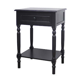 Furniture: Accent Bedside - Black