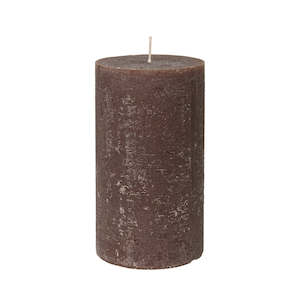 Furniture: Pillar Candle - 18cm - Dark Brown