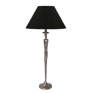 Furniture: Femme Sculpture Lampbase with Black Shade