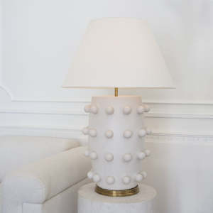 Linden Large Table Lamp - White - by Kelly Wearstler