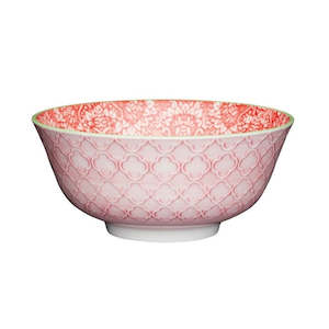 Red Damask Bowl