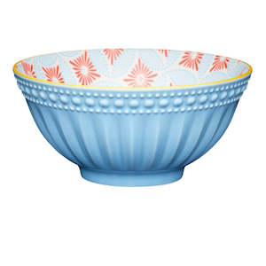 Pale Blue Detailed Bowl