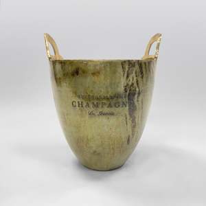 Wine Bucket Rustic Brass Finish