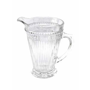 Ribbed Glass Jug