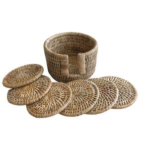 Rattan Coasters