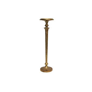 Hammered Pillar Candlestick - Short