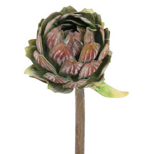 Red/Brown Artichoke on Stem