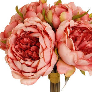 Vintage Peony Bouquet Pink