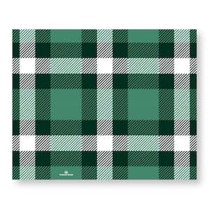 Classic Plaid Green Paper Placemat Pad