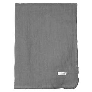 Table cloth grey linen 160x300cm