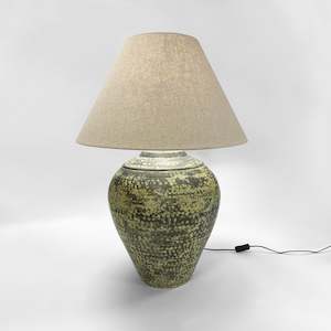 Urn Lamp with Biscotti Shade