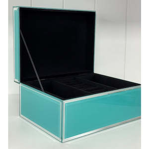 Jewellery Box - Aqua - Large