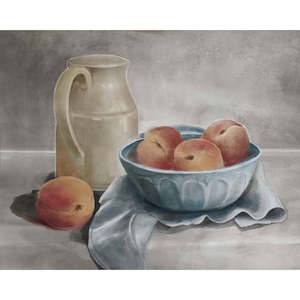 Milk Jug with Peaches