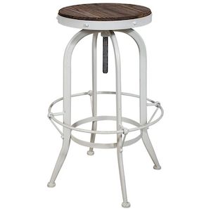 Workshop Stool White