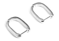 Jewellery manufacturing: Silver U Huggies18k white gold