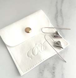 Jewellery manufacturing: Modern Hearts- Earrings  in Silver