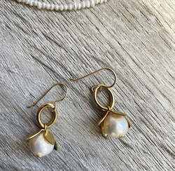 Jewellery manufacturing: Botanical Pearl Oval Dangles