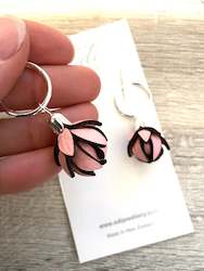 Just Pink-Wild Flowers-Stainless Steel Hoops