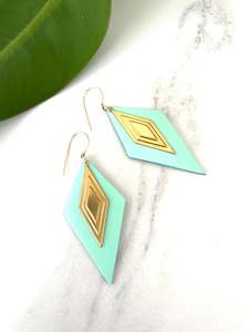 Jewellery manufacturing: Diamond Stack Earrings -Mint