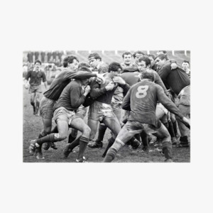 1981 Rugby Match Photo Print