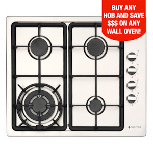 Parmco 600 4 Burner Stainless Steel Gas Wok Hob