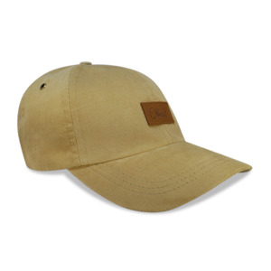 Tan Square 6 panel dad hat