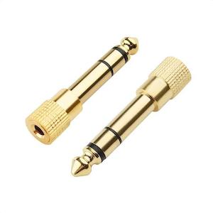 Kitchen appliance wholesaling - household electric: 2X gold plated 3mm to male