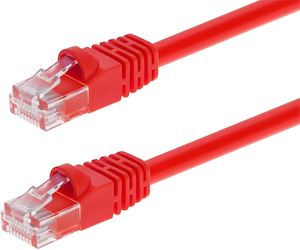 Cat. 5e UTP patch cable 24AWG, 3m red