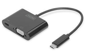 Digitus USB Type-C (M) to VGA (F) Adapter Cable with Power Delivery