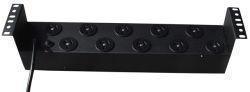 12 Position Surge Protected Power Rail/Strip 19" 2U Rackmount